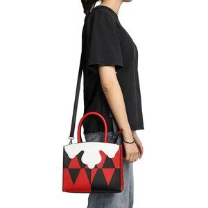 Harley Quinn Novelty Crossbody Purse Handbag with Metal Charm - DC Comics